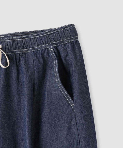 NAVY(ネイビー)の「【NAVY / ネイビー】 シャンブレー カーブパンツ(その他パンツ・レディース・ブルー/ワンウォッシュ・S/L/M)」の14枚目の写真