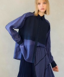 【MARECHAL TERRE / マルシャルテル】SWITCHING PIPING SHIRT