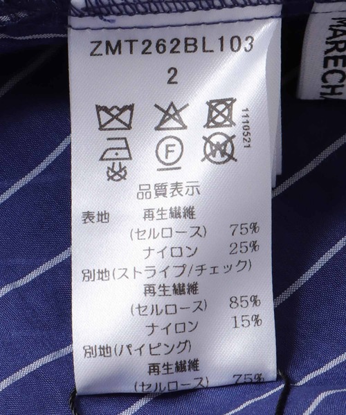 Cepica(セピカ)の「【MARECHAL TERRE / マルシャルテル】SWITCHING PIPING SHIRT(シャツ/ブラウス・レディース・ネイビー・FREE)」の19枚目の写真