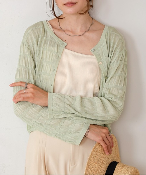 Bab(バブ)の「シャーリング前後2WAYトップス(Tシャツ/カットソー・レディース・アイボリー/イエロー/ライトグリーン/チャコールグレー・FREE)」の3枚目の写真