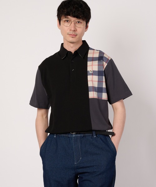 Kanoko color blocking polo shirt — поло в стиле колор‑блокинг