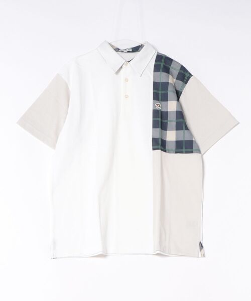 Arnold Palmer(アーノルドパーマー)の「カノコ カラーブロッキング ポロシャツ(ポロシャツ・メンズ・ブルー/ホワイト/ブラック・M/LL/L)」の17枚目の写真