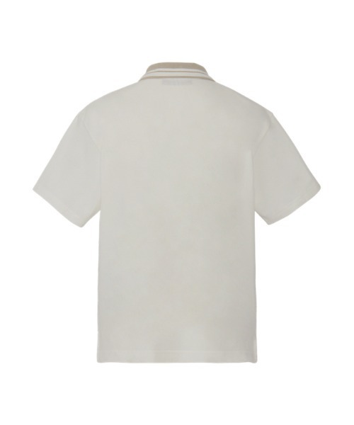 Onitsuka Tiger(オニツカタイガー)の「WS POLO SHIRT / ウィメンズポロシャツ(ポロシャツ・レディース・ライトベージュ/ホワイト・S/M/L)」の5枚目の写真