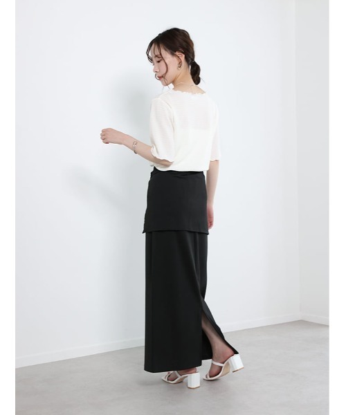 fifth（フィフス）の「カットシャーリングクルーネックTシャツ（Tシャツ/カットソー・レディース・ブラック/ブルー/アイボリー・M）」の14枚目の写真