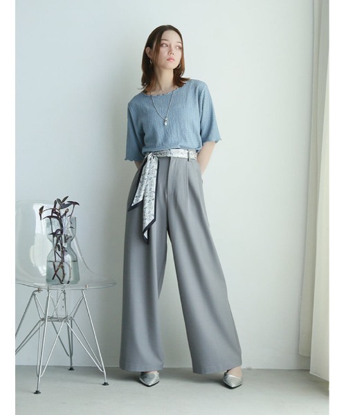 fifth（フィフス）の「カットシャーリングクルーネックTシャツ（Tシャツ/カットソー・レディース・ブラック/ブルー/アイボリー・M）」の19枚目の写真