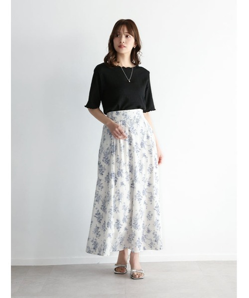 fifth（フィフス）の「カットシャーリングクルーネックTシャツ（Tシャツ/カットソー・レディース・ブラック/ブルー/アイボリー・M）」の7枚目の写真