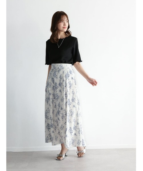 fifth（フィフス）の「カットシャーリングクルーネックTシャツ（Tシャツ/カットソー・レディース・ブラック/ブルー/アイボリー・M）」の8枚目の写真