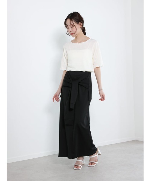 fifth（フィフス）の「カットシャーリングクルーネックTシャツ（Tシャツ/カットソー・レディース・ブラック/ブルー/アイボリー・M）」の15枚目の写真