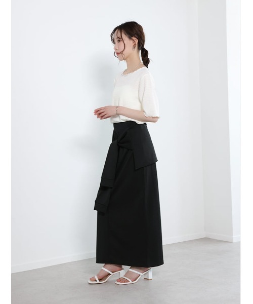 fifth（フィフス）の「カットシャーリングクルーネックTシャツ（Tシャツ/カットソー・レディース・ブラック/ブルー/アイボリー・M）」の17枚目の写真