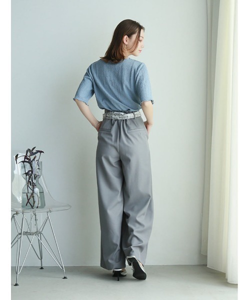 fifth（フィフス）の「カットシャーリングクルーネックTシャツ（Tシャツ/カットソー・レディース・ブラック/ブルー/アイボリー・M）」の22枚目の写真