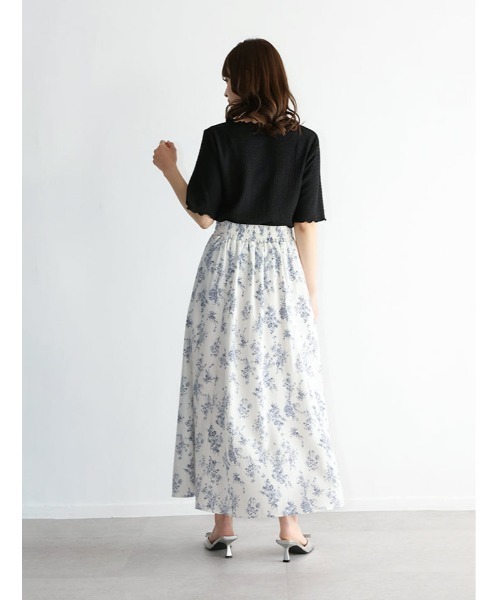 fifth（フィフス）の「カットシャーリングクルーネックTシャツ（Tシャツ/カットソー・レディース・ブラック/ブルー/アイボリー・M）」の9枚目の写真