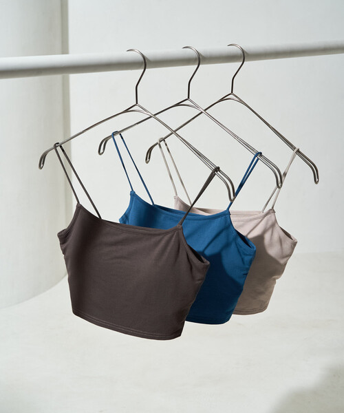 FREAK'S STORE(フリークスストア)の「限定展開 <抗菌防臭・接触冷感・UVカット>バンブー カップ付き ブラトップ(キャミソール・レディース・ベージュ/レッド/ブラウン/ブルー/オフホワイト/ブラック・フリ-)」の17枚目の写真