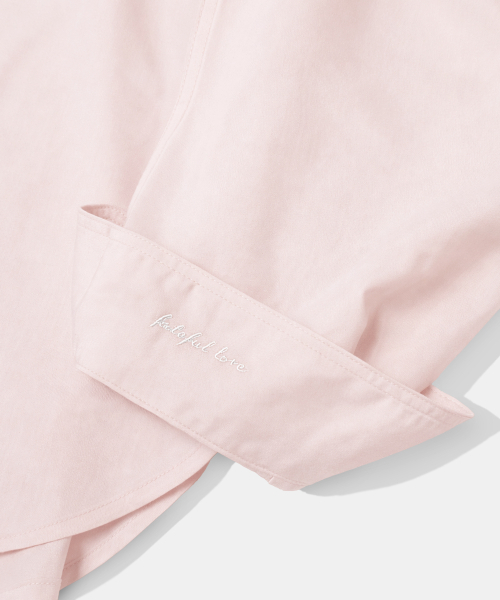 Diamond Layla(ダイアモンドレイラ)の「Silky Airlight High-Low Overshirt S191(シャツ/ブラウス・レディース・ライトピンク・MEDIUM)」の3枚目の写真