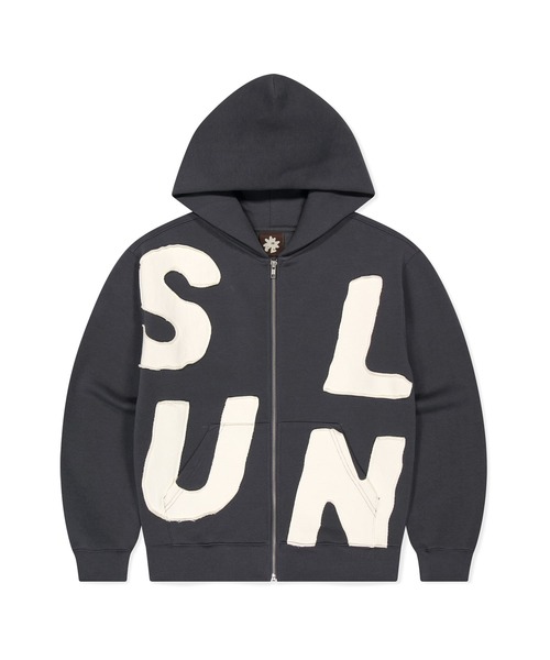 SUNLOVE(サンラブ)の「Capital Brushed Zip Up Hoodie(パーカー・レディース・ブラック/チャコール/ヘザーグレー・S/M/L/XL)」の3枚目の写真