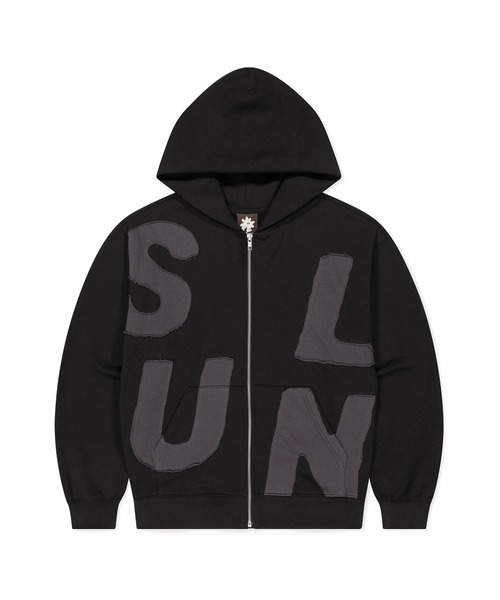SUNLOVE(サンラブ)の「Capital Brushed Zip Up Hoodie(パーカー・レディース・ブラック/チャコール/ヘザーグレー・S/M/L/XL)」の1枚目の写真