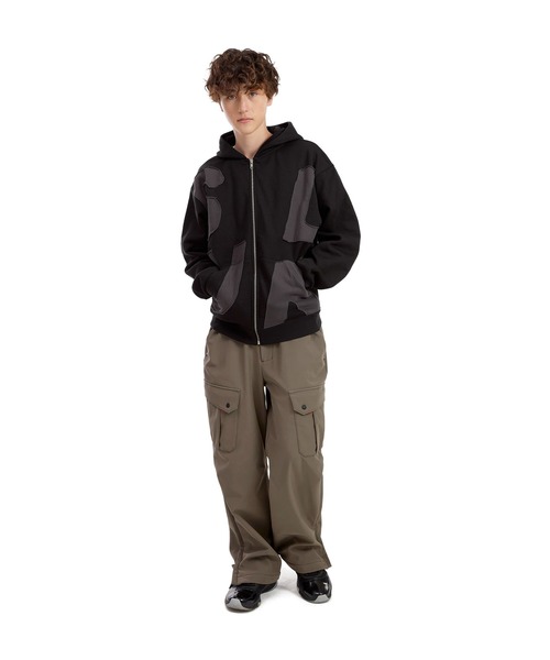 SUNLOVE(サンラブ)の「Capital Brushed Zip Up Hoodie(パーカー・レディース・ブラック/チャコール/ヘザーグレー・S/M/L/XL)」の8枚目の写真