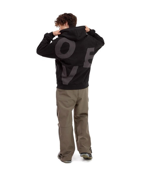 SUNLOVE(サンラブ)の「Capital Brushed Zip Up Hoodie(パーカー・レディース・ブラック/チャコール/ヘザーグレー・S/M/L/XL)」の9枚目の写真