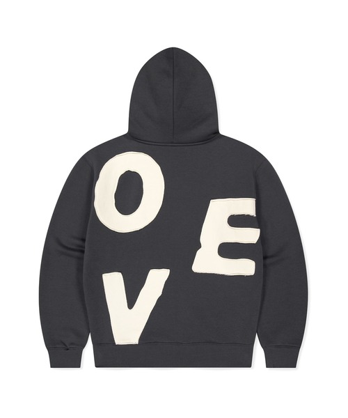SUNLOVE(サンラブ)の「Capital Brushed Zip Up Hoodie(パーカー・レディース・ブラック/チャコール/ヘザーグレー・S/M/L/XL)」の18枚目の写真