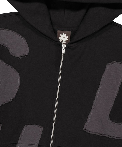 SUNLOVE(サンラブ)の「Capital Brushed Zip Up Hoodie(パーカー・レディース・ブラック/チャコール/ヘザーグレー・S/M/L/XL)」の5枚目の写真