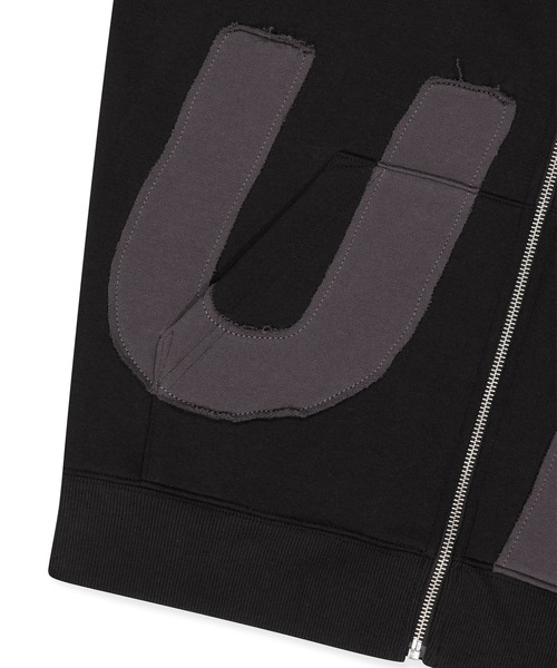 SUNLOVE(サンラブ)の「Capital Brushed Zip Up Hoodie(パーカー・レディース・ブラック/チャコール/ヘザーグレー・S/M/L/XL)」の6枚目の写真