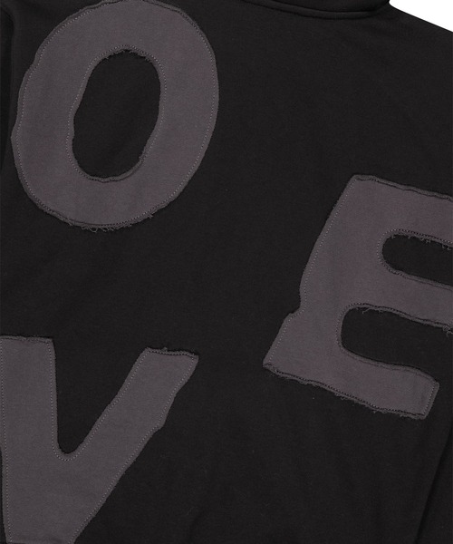 SUNLOVE(サンラブ)の「Capital Brushed Zip Up Hoodie(パーカー・レディース・ブラック/チャコール/ヘザーグレー・S/M/L/XL)」の7枚目の写真