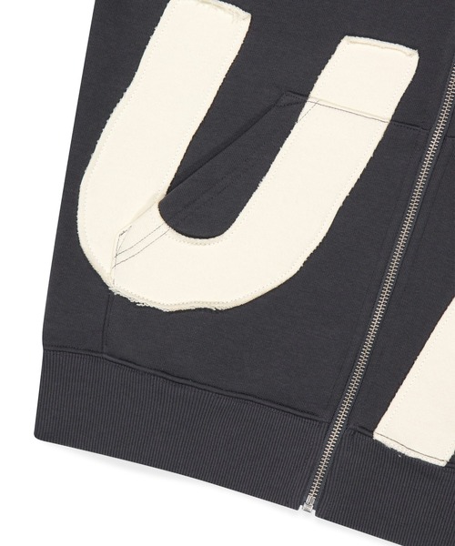 SUNLOVE(サンラブ)の「Capital Brushed Zip Up Hoodie(パーカー・レディース・ブラック/チャコール/ヘザーグレー・S/M/L/XL)」の20枚目の写真