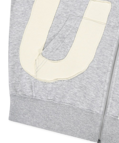 SUNLOVE(サンラブ)の「Capital Brushed Zip Up Hoodie(パーカー・レディース・ブラック/チャコール/ヘザーグレー・S/M/L/XL)」の13枚目の写真