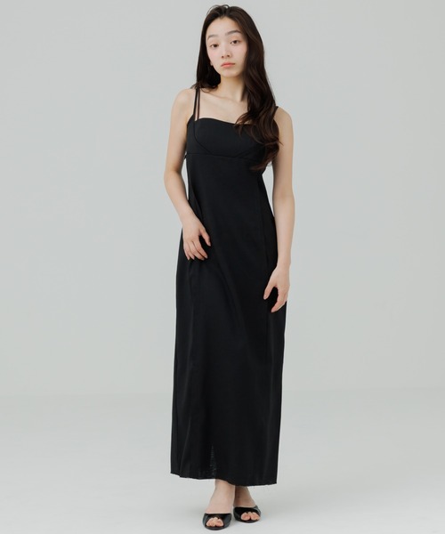 fringe line belt cami one-piece（フリンジラインベルトキャミ