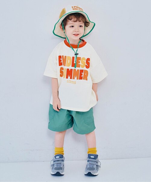 p.premier(ピードットプルミエ)の「エンドレスサマーグラフィック半袖Tシャツ(Tシャツ/カットソー・キッズ・ブラウン/グリーン/レンガ・80/90/100/110/120/130/140)」の16枚目の写真