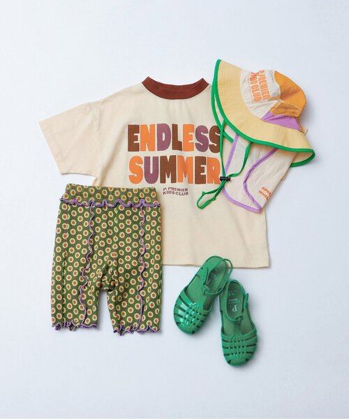 p.premier(ピードットプルミエ)の「エンドレスサマーグラフィック半袖Tシャツ(Tシャツ/カットソー・キッズ・ブラウン/グリーン/レンガ・80/90/100/110/120/130/140)」の13枚目の写真