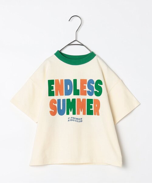 p.premier(ピードットプルミエ)の「エンドレスサマーグラフィック半袖Tシャツ(Tシャツ/カットソー・キッズ・ブラウン/グリーン/レンガ・80/90/100/110/120/130/140)」の8枚目の写真