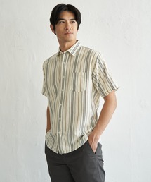 【MonoMax × 小泉孝太郎】冷感パナマレギュラーカラー半袖シャツ「小泉孝太郎さん着用モデル」