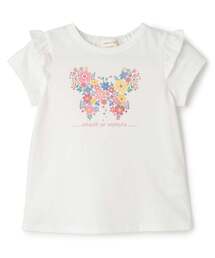 sense of wonder（センスオブワンダー）の「フラワーちょうちょプリント半袖Ｔシャツ【接触冷感】（Tシャツ/カットソー）」
