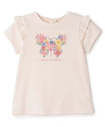 sense of wonder（センスオブワンダー）の「フラワーちょうちょプリント半袖Ｔシャツ【接触冷感】（Tシャツ/カットソー）」