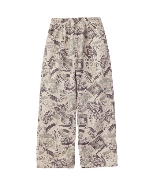 X-girl(エックスガール)の「FACE LABEL POCKET EASY PANTS(その他パンツ・レディース・インディゴブルー/ピンク/マルチ・S/M)」の3枚目の写真