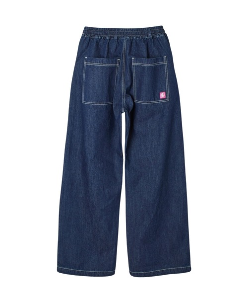 X-girl(エックスガール)の「FACE LABEL POCKET EASY PANTS(その他パンツ・レディース・インディゴブルー/ピンク/マルチ・S/M)」の15枚目の写真