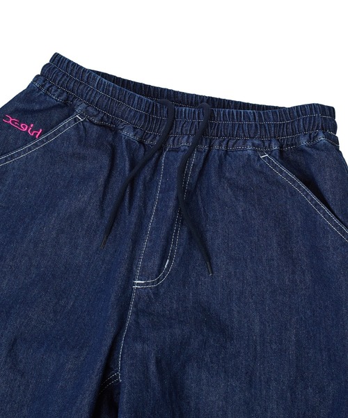 X-girl(エックスガール)の「FACE LABEL POCKET EASY PANTS(その他パンツ・レディース・インディゴブルー/ピンク/マルチ・S/M)」の17枚目の写真