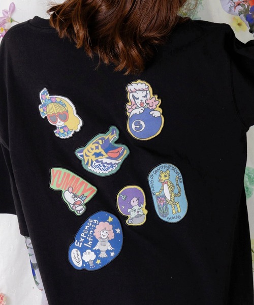 ScoLar（スカラー）の「ScoLar/スカラー　ワッペンTEE（Tシャツ/カットソー・レディース・ブラック/ホワイト/パープル・FREE）」の13枚目の写真