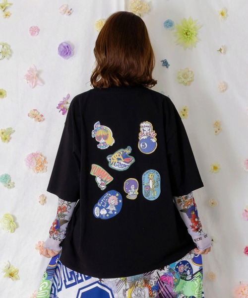 ScoLar（スカラー）の「ScoLar/スカラー　ワッペンTEE（Tシャツ/カットソー・レディース・ブラック/ホワイト/パープル・FREE）」の16枚目の写真