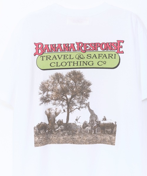Work of Art Kendai（ワークオブアートケンダイ）の「【 Work of Art Kendai / ワークオブアート ケンダイ 】SAFARI TEE（Tシャツ/カットソー・メンズ・ホワイト/ベージュ・M/L/XL）」の4枚目の写真