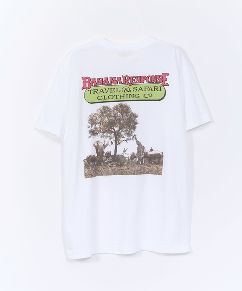 Work of Art Kendai（ワークオブアートケンダイ）の「【 Work of Art Kendai / ワークオブアート ケンダイ 】SAFARI TEE（Tシャツ/カットソー・メンズ・ホワイト/ベージュ・M/L/XL）」の9枚目の写真