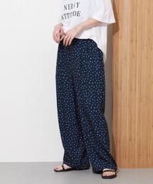 ウエスト切替えプリントパンツ