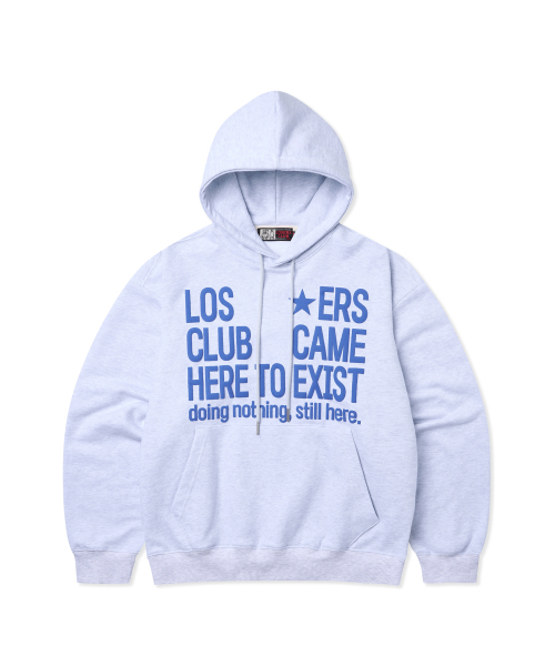 LOSERS CLUB（ルーザーズクラブ）の「エンボグラフィックフードパーカー メランジホワイト（パーカー・レディース・その他・1/2）」の2枚目の写真
