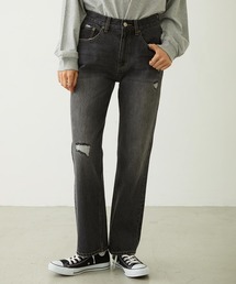 REPAIR DETAIL DENIM PANTS