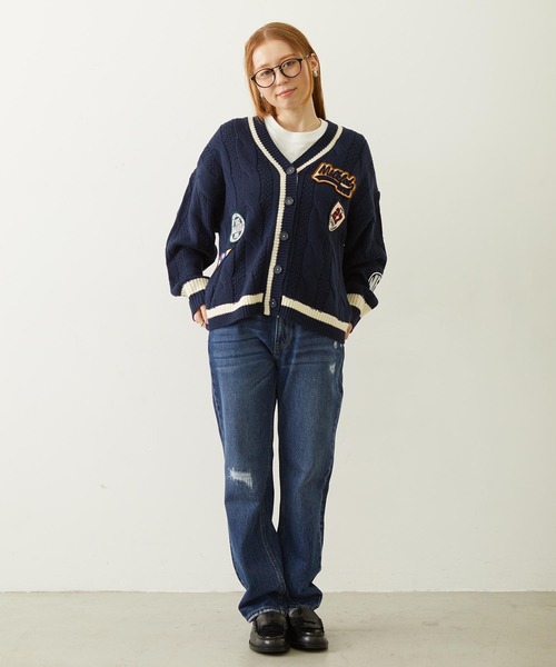 MILKFED.(ミルクフェド)の「REPAIR DETAIL DENIM PANTS(デニムパンツ・レディース・ライトインディゴブルー/インディゴブルー/ブラック・M/S)」の20枚目の写真
