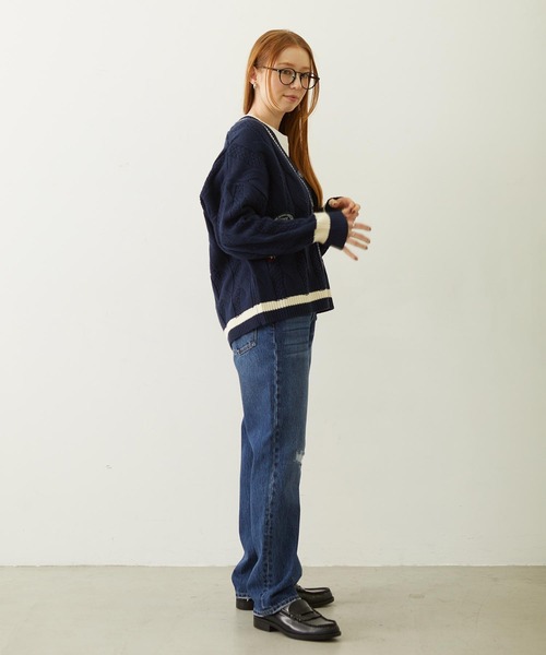 MILKFED.(ミルクフェド)の「REPAIR DETAIL DENIM PANTS(デニムパンツ・レディース・ライトインディゴブルー/インディゴブルー/ブラック・M/S)」の22枚目の写真