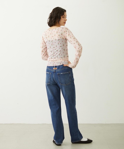 MILKFED.(ミルクフェド)の「REPAIR DETAIL DENIM PANTS(デニムパンツ・レディース・ライトインディゴブルー/インディゴブルー/ブラック・M/S)」の8枚目の写真