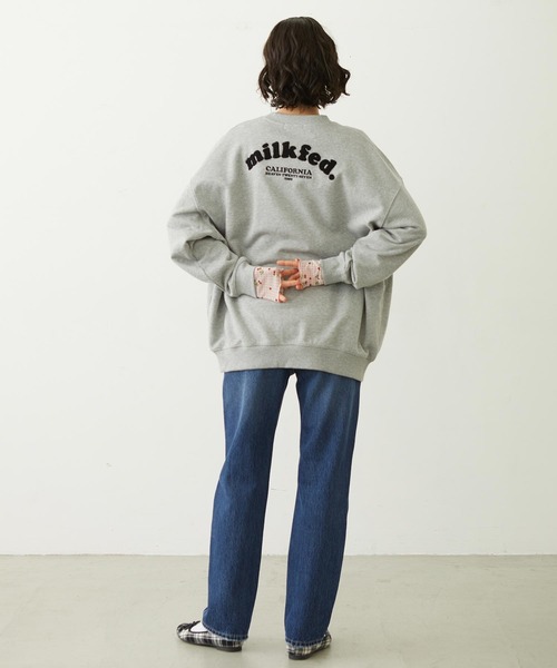 MILKFED.(ミルクフェド)の「REPAIR DETAIL DENIM PANTS(デニムパンツ・レディース・ライトインディゴブルー/インディゴブルー/ブラック・M/S)」の10枚目の写真