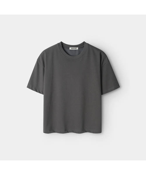 INDUST(インダスト)の「エッセンシャルクロップ半袖Tシャツ_4COLOR(Tシャツ/カットソー・レディース・ホワイト/ブラック/グレー/チャコール・1(S)/2(M)/3(L))」の4枚目の写真