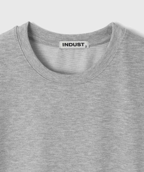 INDUST(インダスト)の「エッセンシャルクロップ半袖Tシャツ_4COLOR(Tシャツ/カットソー・レディース・ホワイト/ブラック/グレー/チャコール・1(S)/2(M)/3(L))」の15枚目の写真